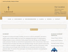 Tablet Screenshot of lakewoodpca.com